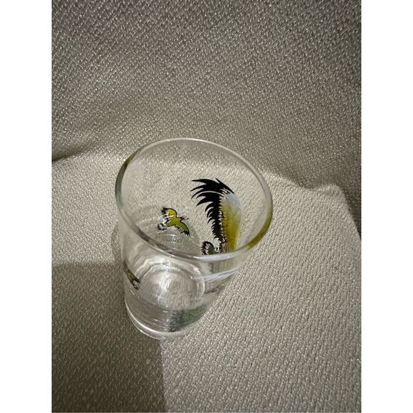 Vintage Hazel Atlas Wild Fowl Quail Bird Glass Tumbler 5” Retro MCM - Picture 6 of 8